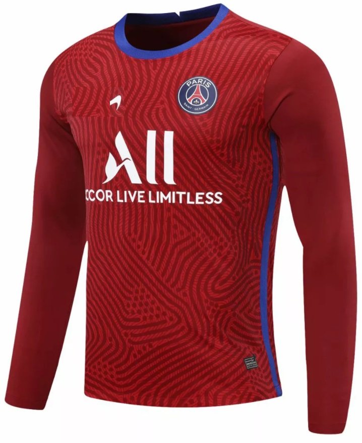 Camisa PSG 2020 2021 I Home Goleiro manga comprida